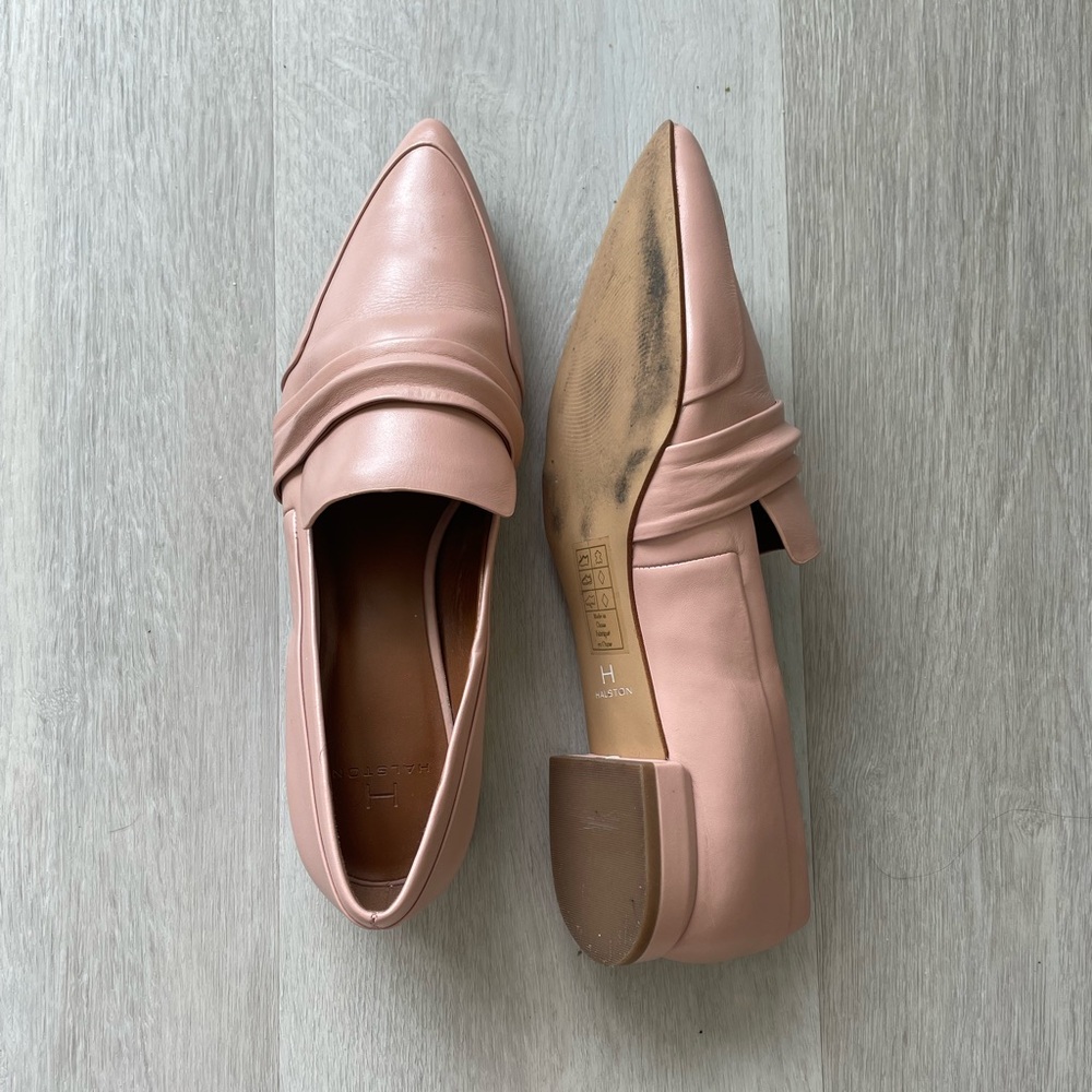 Halston Leather Loafers - Picture 2 of 4